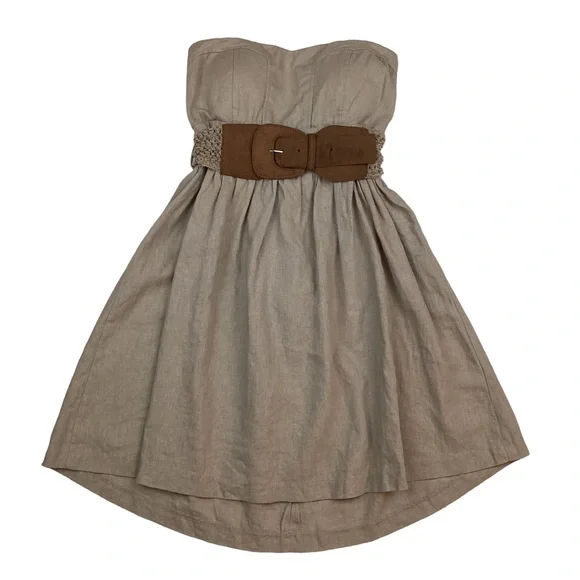 Poetry | Dresses | Anthropologie Poetry Linen Strapless Dress | Poshmark